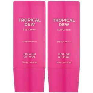 Набор увлажняющих солнцезащитных кремов для лица SPF50+ PA++++ House of Hur Tropical Dew Sun Cream, 2 в 1 Купить  оптом в Украине
