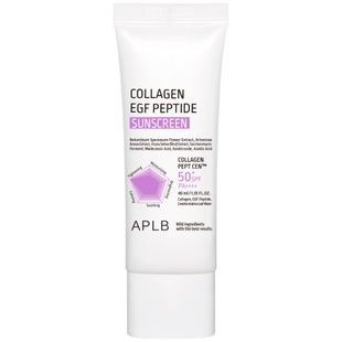Солнцезащитный крем с коллагеном, EGF и пептидами APLB Collagen EGF Peptide Sunscreen SPF50+ PA++++, 40 мл Купить  оптом в Украине
