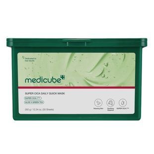 Набір заспокійливих масок з центелою, алое та зеленим чаєм Medicube Super Cica Daily Quick Mask, 30 шт Купити оптом в Україні