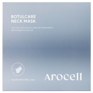 Гідрогелева маска для шиї з ботулінічним поліпептидом та колагеном Arocell Botulcare Neck Mask, 13 г * 5 шт Купити оптом в Україні