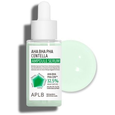 Ампульная сыворотка для проблемной кожи с AHA, BHA, PHA и центеллой азиатской APLB AHA BHA PHA Centella Ampoule Serum, 40 мл Купить  оптом в Украине