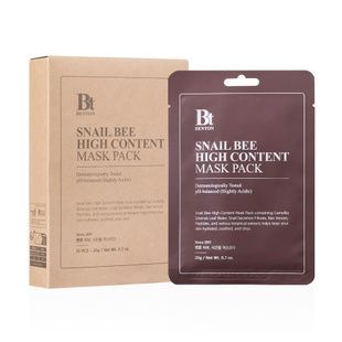 Маска з муцином равлика і бджолиною отрутою Benton Snail Bee High Content Mask Pack, 10 шт Купити оптом в Україні