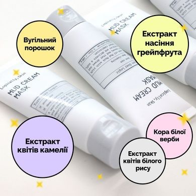 Крем-маска для глубокого очищения пор Logically, Skin Mud Cream Mask, 100 г Купить  оптом в Украине
