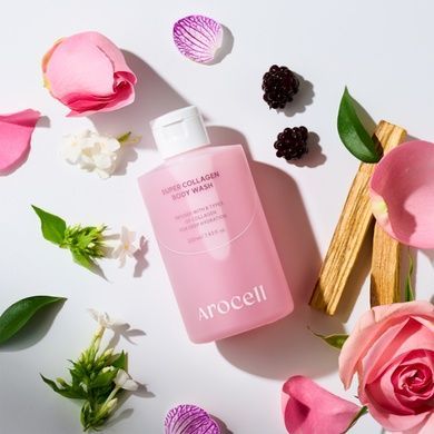 Зволожувальний гель для душу з колагеном Arocell Super Collagen Body Wash, 220 мл Купити оптом в Україні