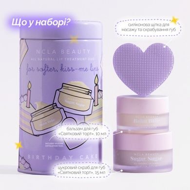 Подарунковий набір для догляду за губами &laquo;Святковий торт&raquo; NCLA Beauty Birthday Cake Lip Care Set, 3 в 1 Купити оптом в Україні