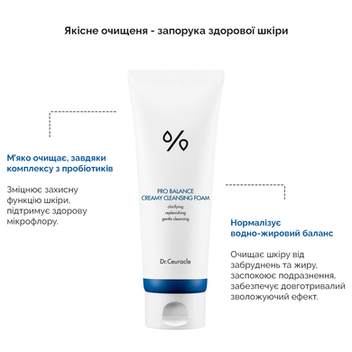Кремова пінка для вмивання з пробіотиками Dr.Ceuracle Pro Balance Creamy Deep Cleansing Foam, 150 мл Купити оптом в Україні