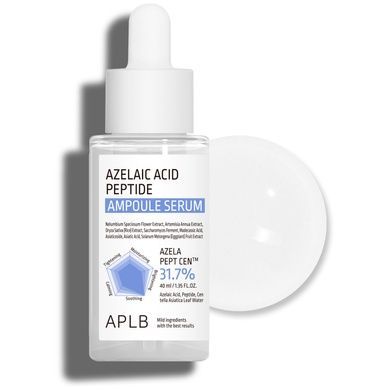 Ампульная сыворотка для проблемной кожи с азелаиновой кислотой и пептидами APLB Azelaic Acid Peptide Ampoule Serum, 40 мл Купить  оптом в Украине