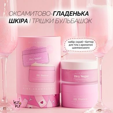 Подарочный набор для ухода за телом &laquo;Розовое шампанское&raquo; NCLA Beauty Pink Champagne Body Care Discovery Set, 2 в 1 Купить  оптом в Украине