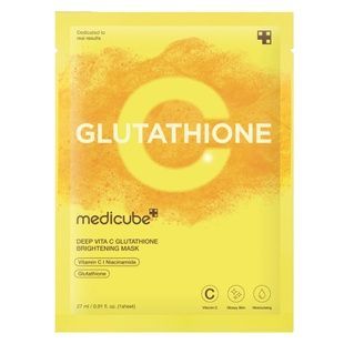 Тканинна маска з вітаміном С та глутатіоном для освітлення та сяйва Medicube Deep Vita C Glutatihione Brightening Mask, 27 мл * 1 шт Купити оптом в Україні