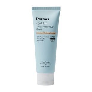 Зволожувальний крем з 10 формами гіалуронової кислоти та центелою Doctors Hyalcica Total Moisture 10 D Cream, 80 мл Купити оптом в Україні