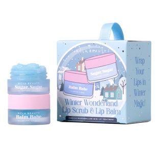 Подарунковий міні-набір для догляду за губами "Зимова казка" NCLA BEAUTY Winter Wonderland Lip Srub + Lip Balm Ornament Set, 2 в 1 Купити оптом в Україні