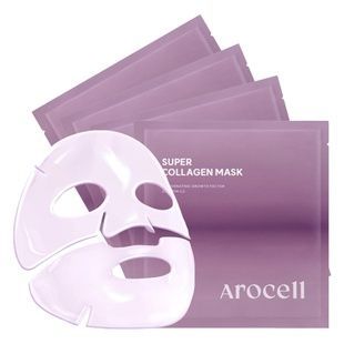 Гідрогелева маска з колагеном і пептидами для ліфтингу та зволоження Arocell Super Collagen Mask, 43 г * 4 шт Купити оптом в Україні