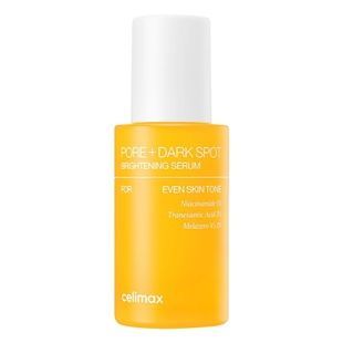Сироватка для звуження пор і освітлення пігментних плям celimax PORE+DARK SPOT BRIGHTENING SERUM, 30 мл Купити оптом в Україні