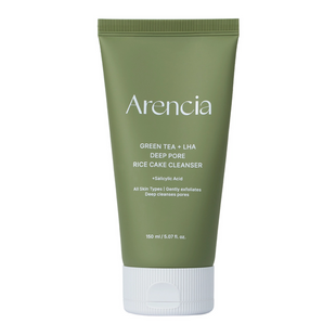 Очищувальна паста з зеленим чаєм, рисом та кислотами Arencia Green Tea + LHA Deep Pore Rice Cake Cleanser, 150 г Купити оптом в Україні
