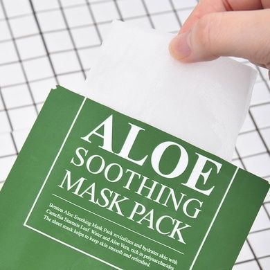 Маска успокаивающая с алоэ Benton Aloe Soothing Mask Pack, 1 шт