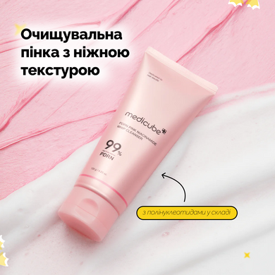 Очищувальна пінка з полінуклеотидами та ніацинамідом Medicube PDRN Pink Niacinamide Whip Cleanser, 120 г Купити оптом в Україні