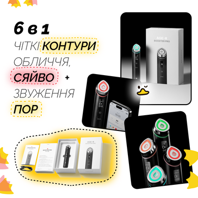 Пристрій для домашнього догляду за шкірою 6 в 1 Medicube AGE-R Booster Pro, Sky Blue Купити оптом в Україні