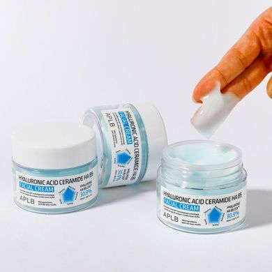 Крем для лица с гиалуроновой кислотой, керамидами и витамином B5 APLB Hyaluronic Acid Ceramide HA B5 Facial Cream, 55 мл Купить  оптом в Украине