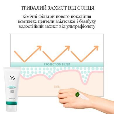 Водостойкий солнцезащитный крем с центеллой азиатской Dr.Ceuracle Cica Regen Waterproof Sun SPF50 PA++++, 100 мл Купить  оптом в Украине