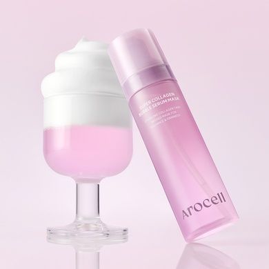 Пузырьковая сыворотка-маска с коллагеном Arocell Collagen Bubble Serum Mask, 90 мл Купить  оптом в Украине