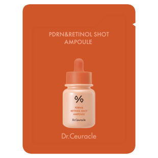 Антивозрастная сыворотка с полинуклеотидами, ретинолом и спикулами Dr.Ceuracle PDRN & Retinol Shot Ampoule, 2 мл Купить  оптом в Украине