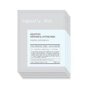 Зволожувальна тканинна маска для клітинного оновлення Logically, Skin Aquatide Soothing & Lifting Mask, Набір, 25 г * 5 шт Купити оптом в Україні