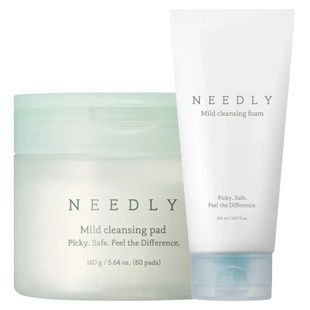 1+1 Пади та пінка для очищення обличчя Needly Mild Cleansing Купити оптом в Україні