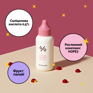 Гель для вмивання для Проблемної Шкіри Dr.Ceuracle АC Сure Solution Pink Gel, 50 мл Купити оптом в Україні