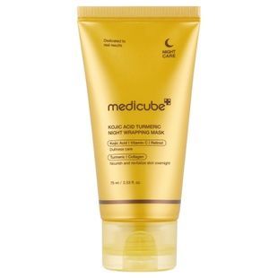 Нічна маска з койєвою кислотою та куркумою Medicube Kojic Acid Turmeric Night Wrapping Mask, 75 мл Купити оптом в Україні