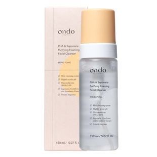 Мягкая пенка для умывания с глюконолактоновой кислотой и сапонарией Ondo Beauty 36.5 PHA & Saponaria Purifying Foaming Facial Cleanser, 150 мл Купить  оптом в Украине
