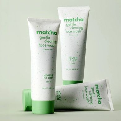 Мягкий очищающий гель для умывания с матча House of Hur Matcha Gentle Clearing Face Wash, 150 мл Купить  оптом в Украине