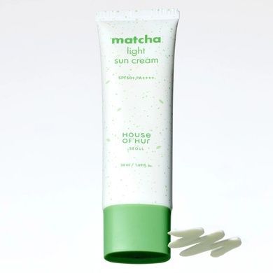 Легкий солнцезащитный крем с матча SPF50+ PA++++ House of Hur Matcha Light Sun Cream, 50 мл Купить  оптом в Украине