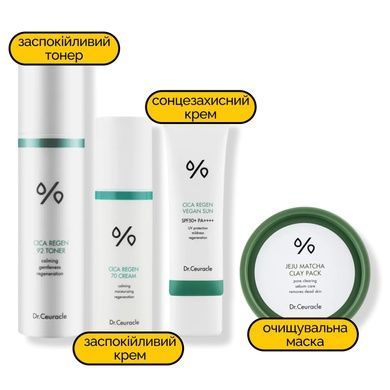 Набор для комплексного ухода за кожей лица Dr.Ceuracle Green Essential Set, 4 в 1 Купить  оптом в Украине